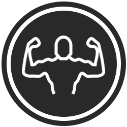 Charcoal Muscle Icon