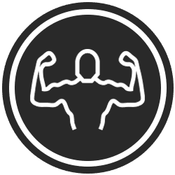 Charcoal Muscle Icon